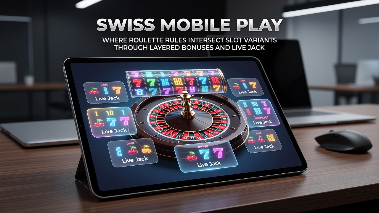 Live jackpot display on Swiss mobile roulette and slot platform